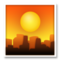 Sunset emoji on LG